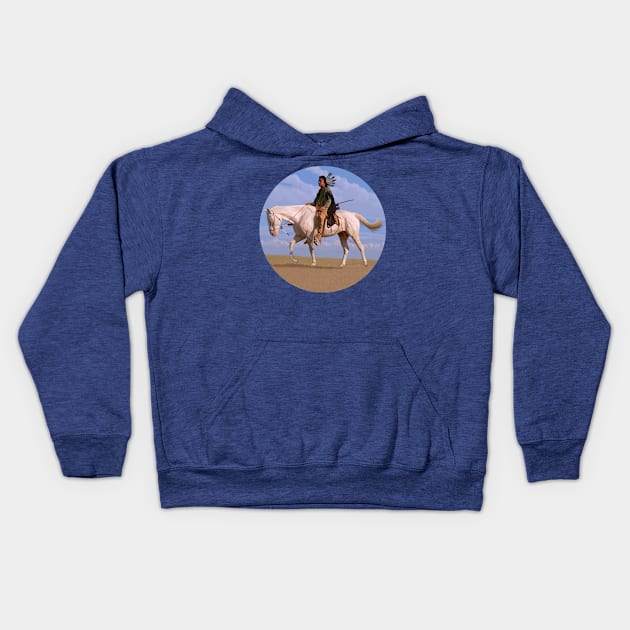 Kicking Bird Kids Hoodie by CompellingPhotography